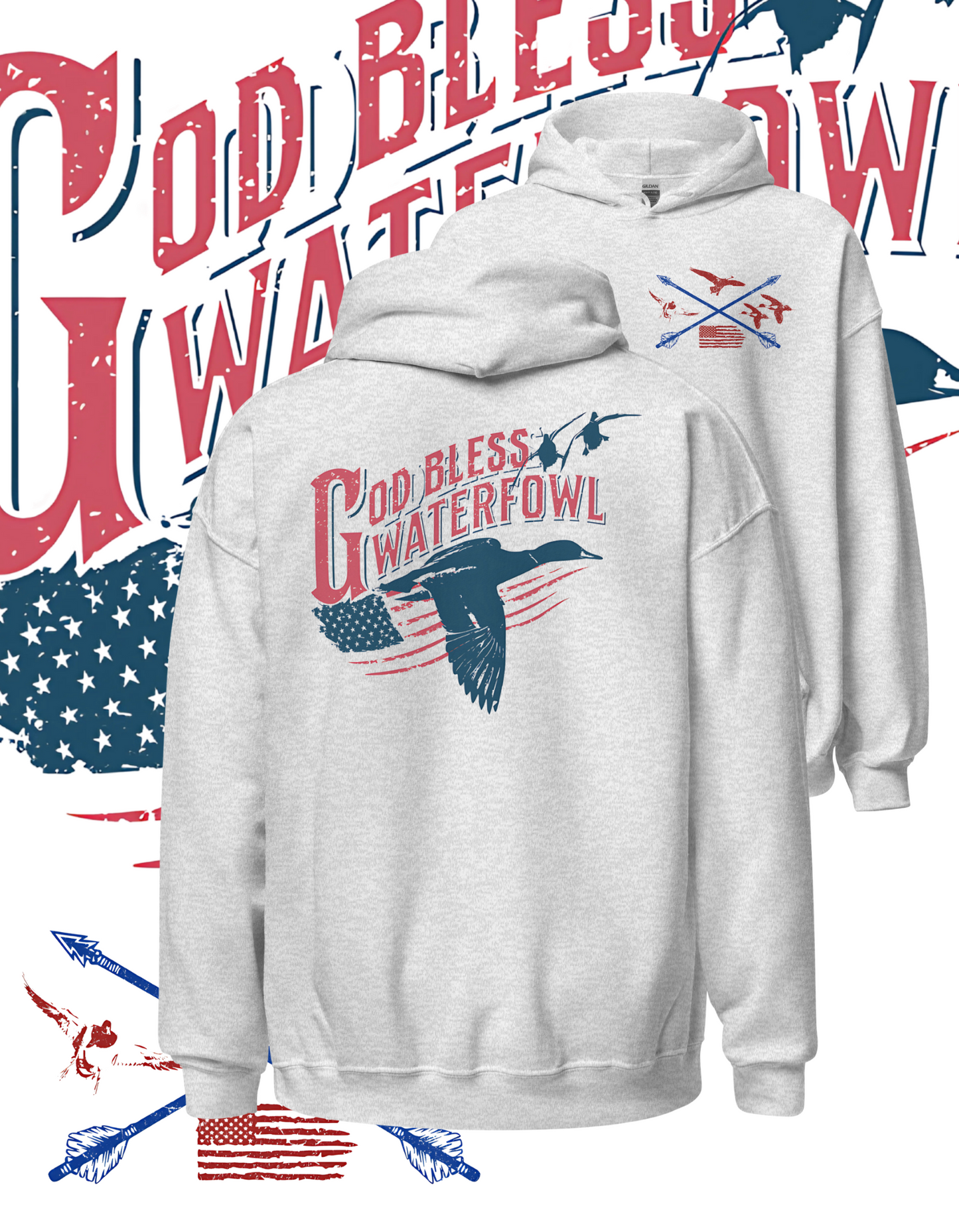 RB God Bless Waterfowl Hoodie X RB SHOOTING 101 FULL CHOKE EDITION!